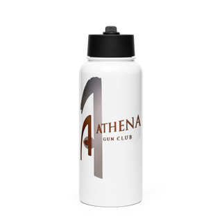 Athena Gun Club 10073430 Stainless Steel Water Bottle with a Straw Lid