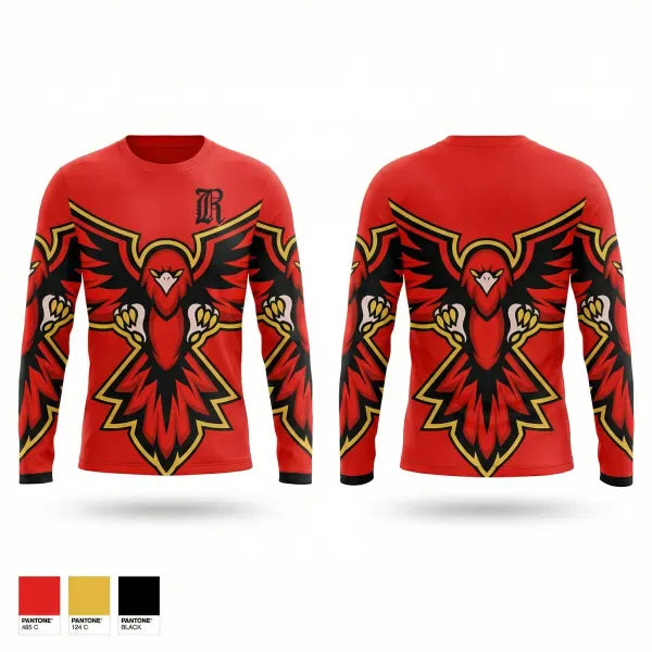 Long Sleeve Performance Shirt, RedHawks, Baseball, Teamtime, Team time, sublimation, custom sports apparel, team uniforms, spirit wear, spiritwear, sports uniforms, custom shirts, team store, custom team store, fundraiser sports, apparel fundraiser