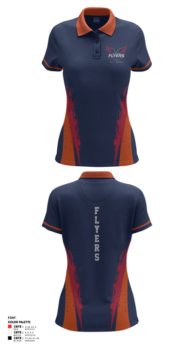 Heartland Flyers 65823739 Women's Short Sleeve Performance Polo  - 7
