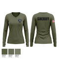 Sheriff Deputy Women's Long Sleeve V-neck Shirt - 1