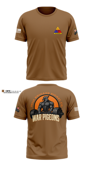Old School Cotton Feel Shirt, 261st War Pigeons, Army, Teamtime, Team time, sublimation, custom sports apparel, team uniforms, spirit wear, spiritwear, sports uniforms, custom shirts, team store, custom team store, fundraiser sports, apparel fundraiser