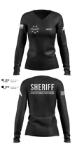 Ray County Sheriff Counter Human Trafficking Task Force Women's Long Sleeve V-neck Shirt - 7