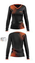 BURN 80284643 Women's Long Sleeve V-neck Shirt - 2