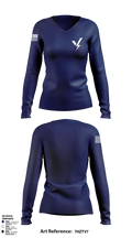 Hybridsz 75736541 Women's Long Sleeve V-neck Shirt - 1