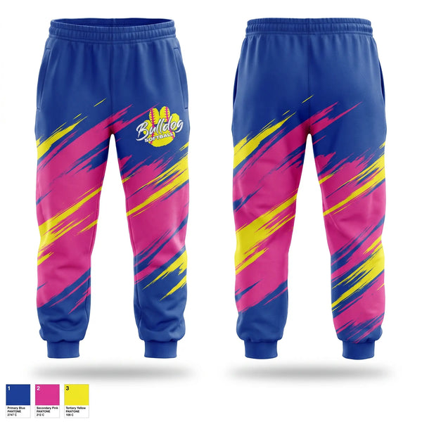Sweatpants, Bulldogs, Softball, Teamtime, Team time, sublimation, custom sports apparel, team uniforms, spirit wear, spiritwear, sports uniforms, custom shirts, team store, custom team store, fundraiser sports, apparel fundraiser