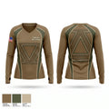 CNATT Unit North Island Women's Long Sleeve V-neck Shirt - 1