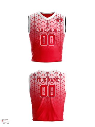 Mens Basketball Jersey, Lake Shore Middle School Basketball, Men's Basketball, Teamtime, Team time, sublimation, custom sports apparel, team uniforms, spirit wear, spiritwear, sports uniforms, custom shirts, team store, custom team store, fundraiser sports, apparel fundraiser
