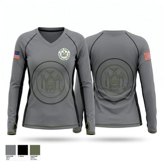 Womens Long Sleeve Vneck Shirt, New York State Park Police, Police, Teamtime, Team time, sublimation, custom sports apparel, team uniforms, spirit wear, spiritwear, sports uniforms, custom shirts, team store, custom team store, fundraiser sports, apparel fundraiser