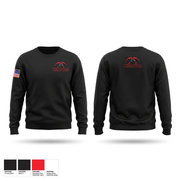 Crew Neck Sweatshirt, Cronos Battery, 1-22 FA, Army, Teamtime, Team time, sublimation, custom sports apparel, team uniforms, spirit wear, spiritwear, sports uniforms, custom shirts, team store, custom team store, fundraiser sports, apparel fundraiser