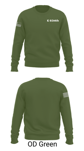 Crew Neck Sweatshirt, E 634th, National Guard, Teamtime, Team time, sublimation, custom sports apparel, team uniforms, spirit wear, spiritwear, sports uniforms, custom shirts, team store, custom team store, fundraiser sports, apparel fundraiser