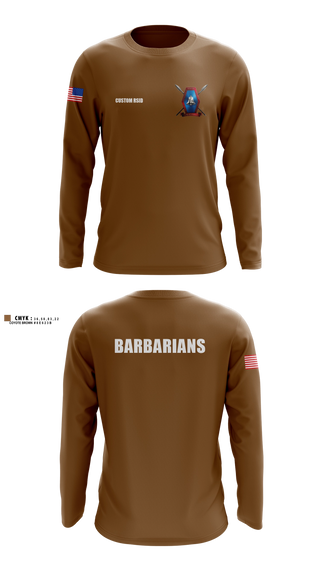 Long Sleeve Performance Shirt, Libertyville Army Recruiting Company, Army, Teamtime, Team time, sublimation, custom sports apparel, team uniforms, spirit wear, spiritwear, sports uniforms, custom shirts, team store, custom team store, fundraiser sports, apparel fundraiser