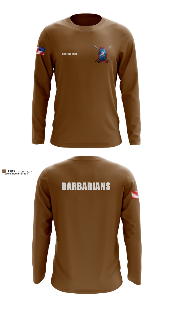 Long Sleeve Performance Shirt, Libertyville Army Recruiting Company, Army, Teamtime, Team time, sublimation, custom sports apparel, team uniforms, spirit wear, spiritwear, sports uniforms, custom shirts, team store, custom team store, fundraiser sports, apparel fundraiser
