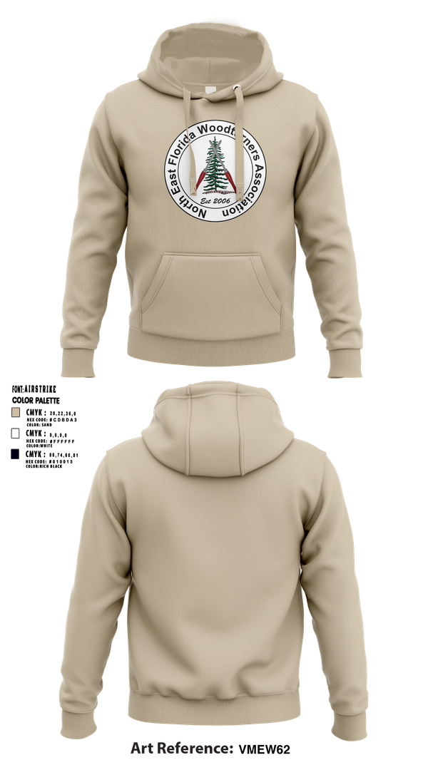 Hoodie, Northeast Florida Woodturning Association, , Teamtime, Team time, sublimation, custom sports apparel, team uniforms, spirit wear, spiritwear, sports uniforms, custom shirts, team store, custom team store, fundraiser sports, apparel fundraiser