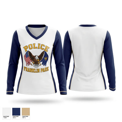 Franklin Park Police Women's Long Sleeve V-neck Shirt - 1