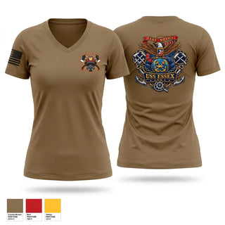 Womens Short Sleeve Vneck Shirt, ESSEX RDIV, Navy, Teamtime, Team time, sublimation, custom sports apparel, team uniforms, spirit wear, spiritwear, sports uniforms, custom shirts, team store, custom team store, fundraiser sports, apparel fundraiser