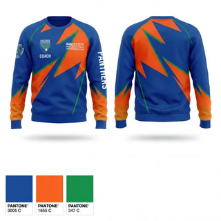 Crew Neck Sweatshirt, Kansas City Missouri Police Athletic League Panthers (Soccer), Spirit Store, Teamtime, Team time, sublimation, custom sports apparel, team uniforms, spirit wear, spiritwear, sports uniforms, custom shirts, team store, custom team store, fundraiser sports, apparel fundraiser
