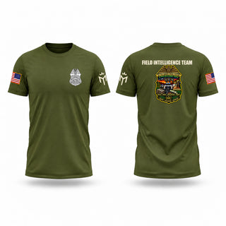 Old School Cotton Feel Shirt, Field intelligence team, Police, Teamtime, Team time, sublimation, custom sports apparel, team uniforms, spirit wear, spiritwear, sports uniforms, custom shirts, team store, custom team store, fundraiser sports, apparel fundraiser