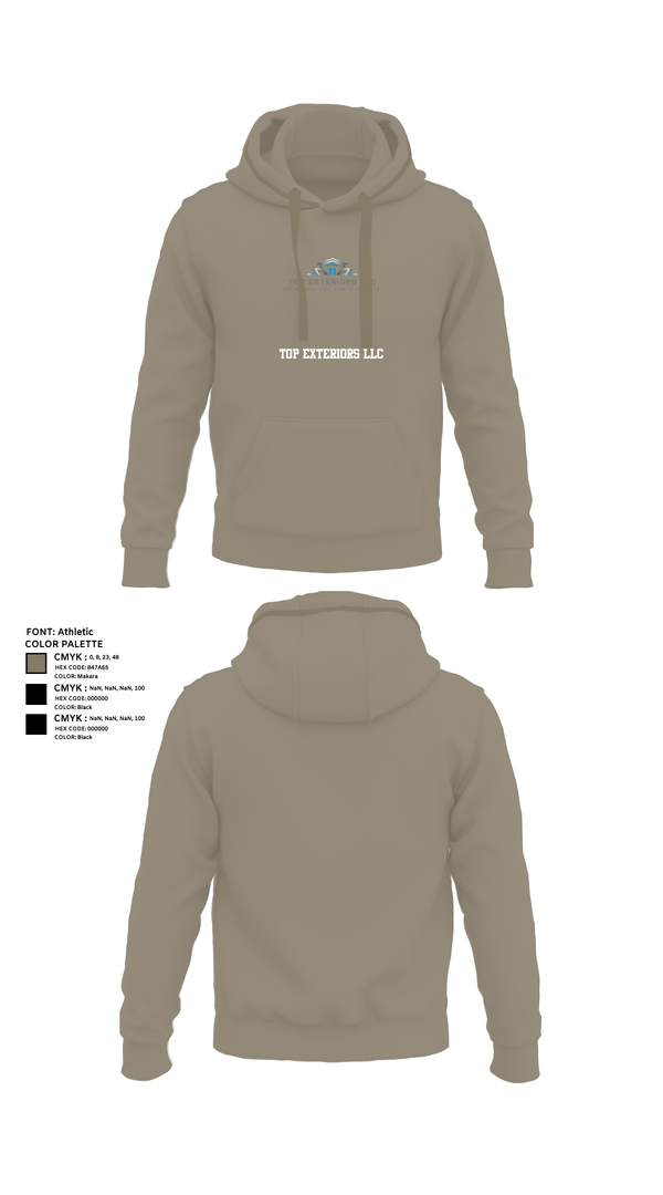 Hoodie, Top Exteriors LLC, , Teamtime, Team time, sublimation, custom sports apparel, team uniforms, spirit wear, spiritwear, sports uniforms, custom shirts, team store, custom team store, fundraiser sports, apparel fundraiser