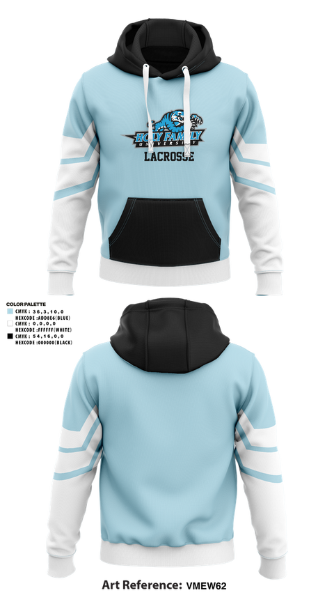 Hoodie, Holy Family University Lacrosse, Women's Lacrosse, Teamtime, Team time, sublimation, custom sports apparel, team uniforms, spirit wear, spiritwear, sports uniforms, custom shirts, team store, custom team store, fundraiser sports, apparel fundraiser