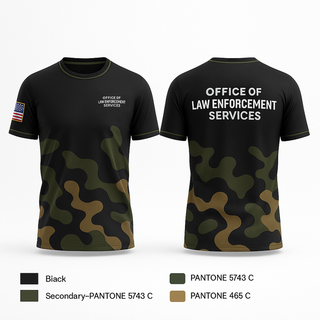 Short Sleeve Performance Shirt, Office of Law Enforcement Services, Police, Teamtime, Team time, sublimation, custom sports apparel, team uniforms, spirit wear, spiritwear, sports uniforms, custom shirts, team store, custom team store, fundraiser sports, apparel fundraiser