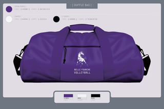 Duffle Bag, Belle Fourche Volleyball, Women's Volleyball, Teamtime, Team time, sublimation, custom sports apparel, team uniforms, spirit wear, spiritwear, sports uniforms, custom shirts, team store, custom team store, fundraiser sports, apparel fundraiser