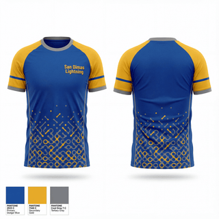 Short Sleeve Performance Shirt, San Dimas Lightning, Baseball, Teamtime, Team time, sublimation, custom sports apparel, team uniforms, spirit wear, spiritwear, sports uniforms, custom shirts, team store, custom team store, fundraiser sports, apparel fundraiser