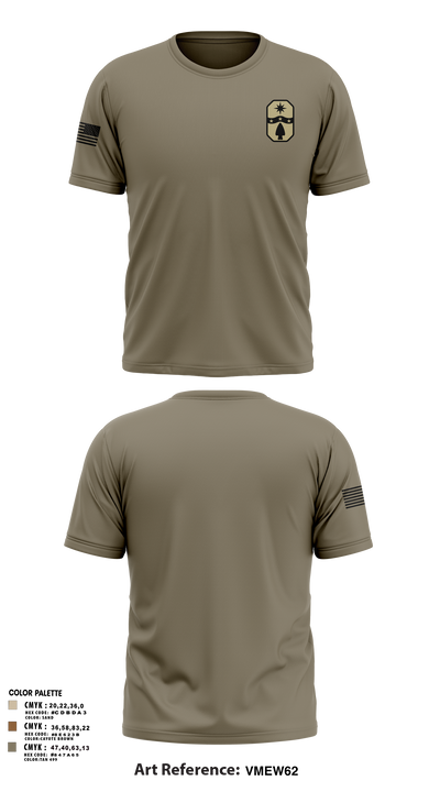 1487th Transportation Company 77712800 Short Sleeve Performance Shirt - 3
