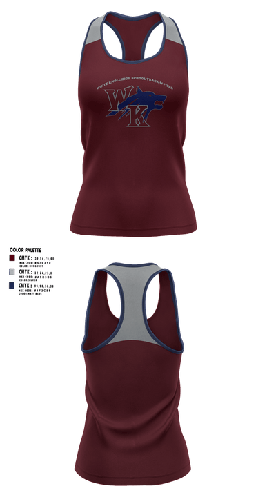 White Knoll High School Track & Field 55705888 Women's Track Singlet - 12