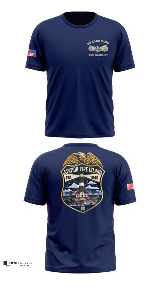 Short Sleeve Performance Shirt, Station Fire island NY, Coast Guard, Teamtime, Team time, sublimation, custom sports apparel, team uniforms, spirit wear, spiritwear, sports uniforms, custom shirts, team store, custom team store, fundraiser sports, apparel fundraiser