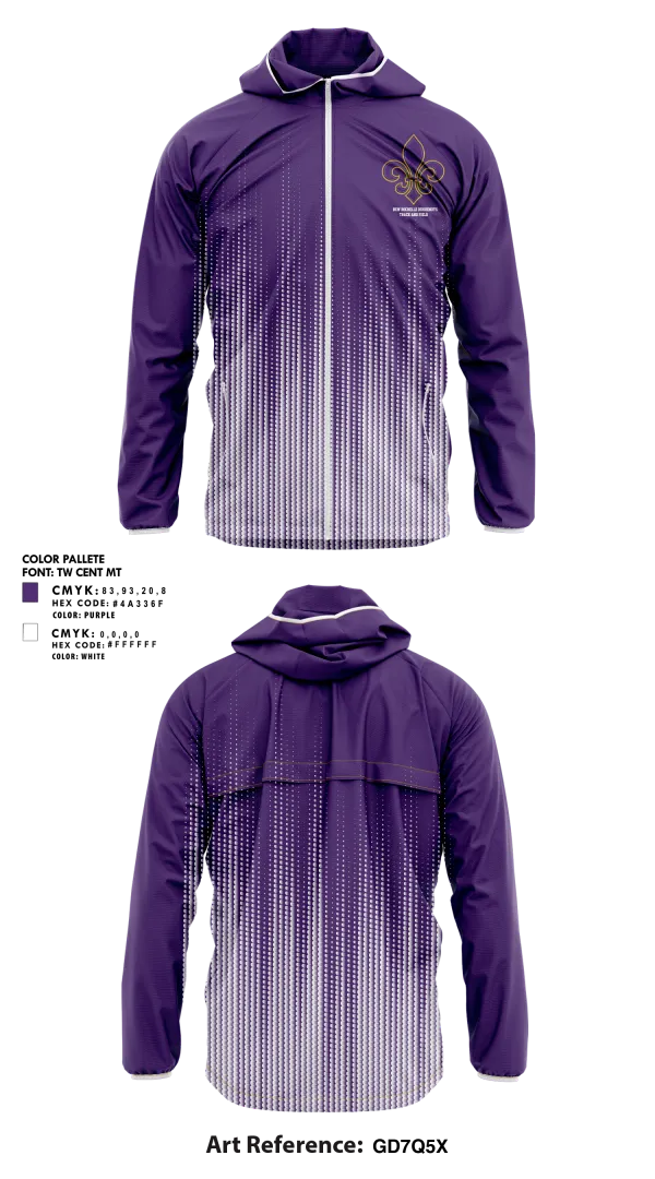Windbreaker, New Rochelle Huguenots Track & Field, Track & Field, Teamtime, Team time, sublimation, custom sports apparel, team uniforms, spirit wear, spiritwear, sports uniforms, custom shirts, team store, custom team store, fundraiser sports, apparel fundraiser