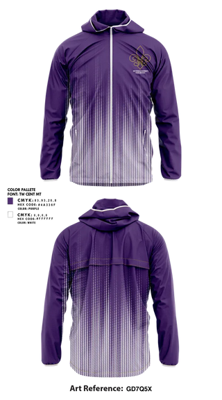 Windbreaker, New Rochelle Huguenots Track & Field, Track & Field, Teamtime, Team time, sublimation, custom sports apparel, team uniforms, spirit wear, spiritwear, sports uniforms, custom shirts, team store, custom team store, fundraiser sports, apparel fundraiser