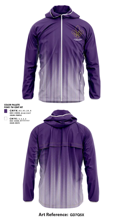 Windbreaker, New Rochelle Huguenots Track & Field, Track & Field, Teamtime, Team time, sublimation, custom sports apparel, team uniforms, spirit wear, spiritwear, sports uniforms, custom shirts, team store, custom team store, fundraiser sports, apparel fundraiser