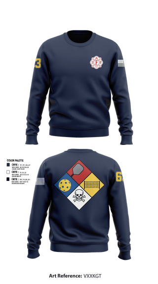 Crew Neck Sweatshirt, Central Pierce Fire, Fire Department, Teamtime, Team time, sublimation, custom sports apparel, team uniforms, spirit wear, spiritwear, sports uniforms, custom shirts, team store, custom team store, fundraiser sports, apparel fundraiser