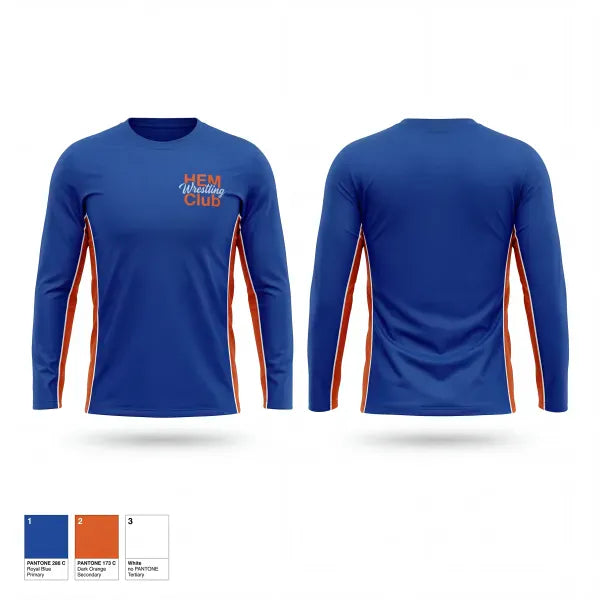 Long Sleeve Performance Shirt, HEM Wrestling Club, Wrestling, Teamtime, Team time, sublimation, custom sports apparel, team uniforms, spirit wear, spiritwear, sports uniforms, custom shirts, team store, custom team store, fundraiser sports, apparel fundraiser