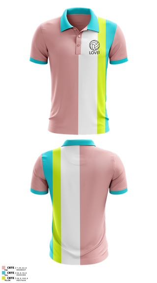Short Sleeve Performance Polo, LOVB, Women's Volleyball, Teamtime, Team time, sublimation, custom sports apparel, team uniforms, spirit wear, spiritwear, sports uniforms, custom shirts, team store, custom team store, fundraiser sports, apparel fundraiser