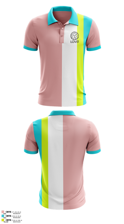 LOVB 47574043 Short Sleeve Performance Polo - 1