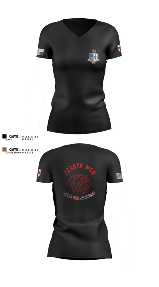 Womens Short Sleeve Vneck Shirt, 7236 Medical Support Unit, Army, Teamtime, Team time, sublimation, custom sports apparel, team uniforms, spirit wear, spiritwear, sports uniforms, custom shirts, team store, custom team store, fundraiser sports, apparel fundraiser