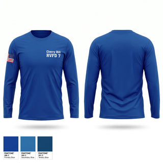 Long Sleeve Performance Shirt, Cherry Hill RVFD #7, Fire Department, Teamtime, Team time, sublimation, custom sports apparel, team uniforms, spirit wear, spiritwear, sports uniforms, custom shirts, team store, custom team store, fundraiser sports, apparel fundraiser