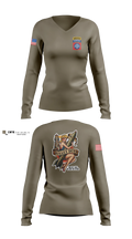 Ammo, Distro, 407th LSB Women's Long Sleeve V-neck Shirt - 3