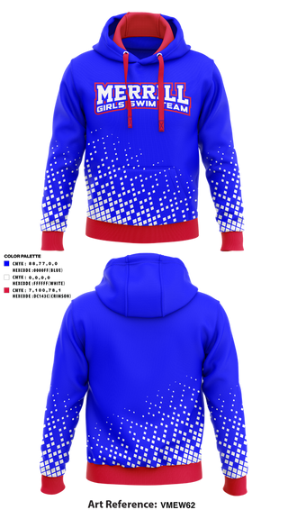 Hoodie, Merrill Girls Swim Team, Swimming, Teamtime, Team time, sublimation, custom sports apparel, team uniforms, spirit wear, spiritwear, sports uniforms, custom shirts, team store, custom team store, fundraiser sports, apparel fundraiser