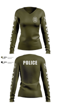 Astatula Police Department 20929188 Women's Long Sleeve V-neck Shirt - 4