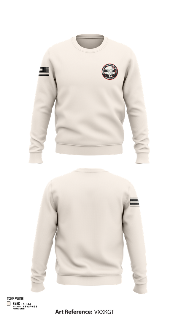 Crew Neck Sweatshirt, Peekskill Fallen Firefighters Foundation, , Teamtime, Team time, sublimation, custom sports apparel, team uniforms, spirit wear, spiritwear, sports uniforms, custom shirts, team store, custom team store, fundraiser sports, apparel fundraiser