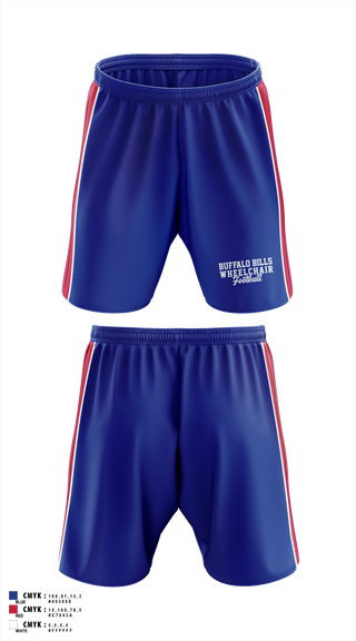 Athletic Shorts With Pockets, Buffalo Blizzards Wheelchair Basketball team, Men's Basketball, Teamtime, Team time, sublimation, custom sports apparel, team uniforms, spirit wear, spiritwear, sports uniforms, custom shirts, team store, custom team store, fundraiser sports, apparel fundraiser