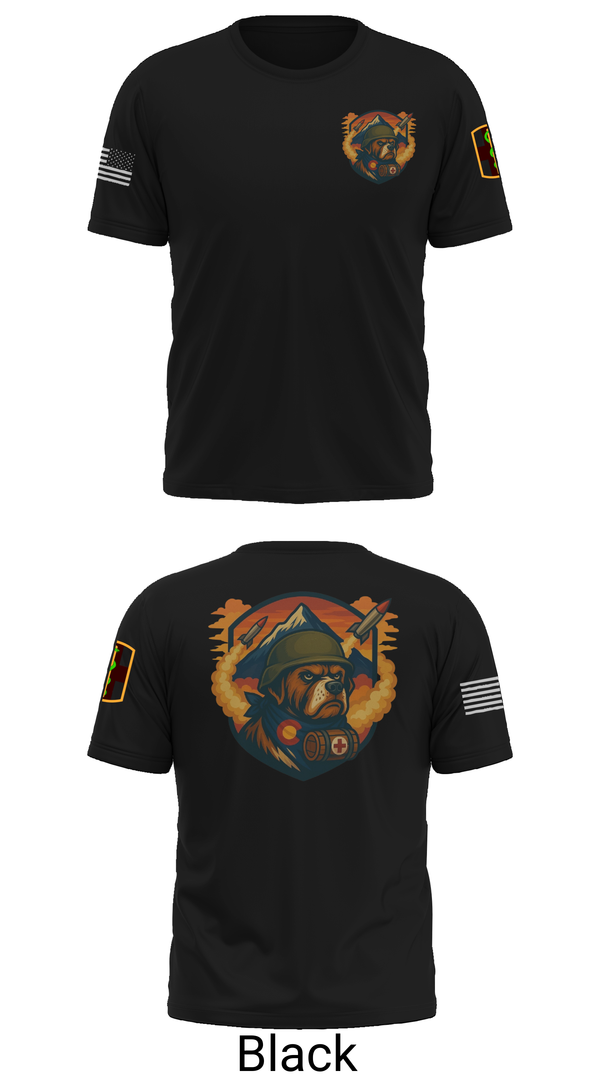Old School Cotton Feel Shirt, 10th Field Hospital (FWD), , Teamtime, Team time, sublimation, custom sports apparel, team uniforms, spirit wear, spiritwear, sports uniforms, custom shirts, team store, custom team store, fundraiser sports, apparel fundraiser