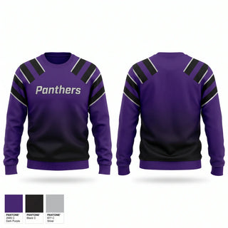 Crew Neck Sweatshirt, Panthers, Cheer, Teamtime, Team time, sublimation, custom sports apparel, team uniforms, spirit wear, spiritwear, sports uniforms, custom shirts, team store, custom team store, fundraiser sports, apparel fundraiser
