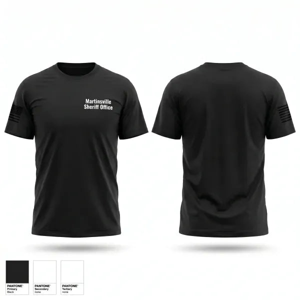 Martinsville Sheriff Office 59332144 Old School Cotton Feel Shirt - 1