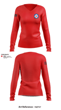 VR-55 18518260 Women's Long Sleeve V-neck Shirt - 1