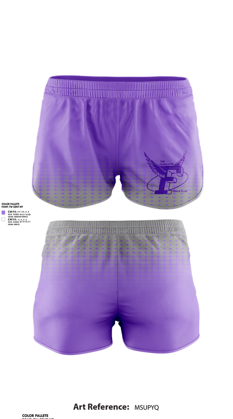 Womens Shorts, The Charlotte Flights, Track & Field, Teamtime, Team time, sublimation, custom sports apparel, team uniforms, spirit wear, spiritwear, sports uniforms, custom shirts, team store, custom team store, fundraiser sports, apparel fundraiser