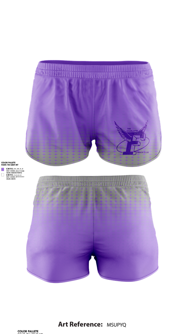 Womens Shorts, The Charlotte Flights, Track & Field, Teamtime, Team time, sublimation, custom sports apparel, team uniforms, spirit wear, spiritwear, sports uniforms, custom shirts, team store, custom team store, fundraiser sports, apparel fundraiser