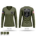 C-CO 3/172 INF MTN Women's Long Sleeve V-neck Shirt - 1
